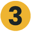 Small number three icon